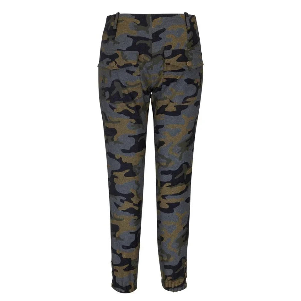 Veronica Beard 'Field Cargo'Camouflage Pants‎  Woll Blend size 6 $395